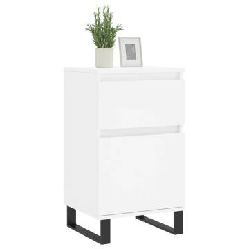 Stylish White Sideboard | 40x35x70 cm Engineered Wood