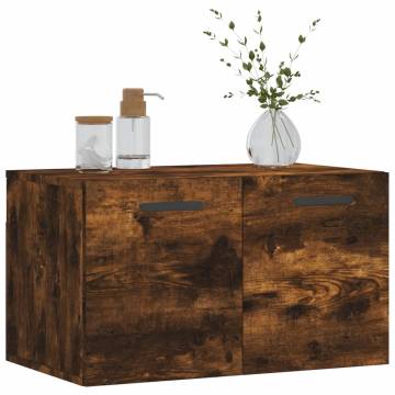 Wall Cabinet Smoked Oak - Stylish Storage Solution | HipoMarket