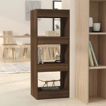 Book Cabinet & Room Divider - Brown Oak - 40x30x103 cm