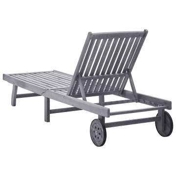 Sun Lounger - Solid Acacia Wood for Ultimate Relaxation