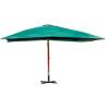 Floating Parasol Melia 300 x 400 cm Green - Elegant Sun Protection