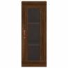 Stylish Highboard in Brown Oak - 34.5x34x180 cm