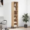 Highboard Sonoma Oak 34.5x32.5x180 cm Engineered Wood Colour sonoma oak Quantity in Package 1 Model 3 shelves 