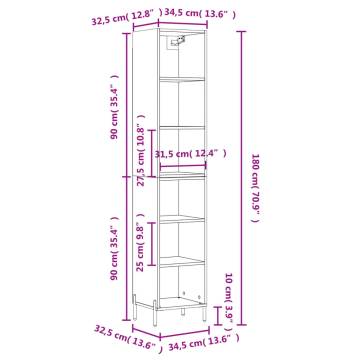 Highboard Sonoma Oak - Stylish Storage Solution