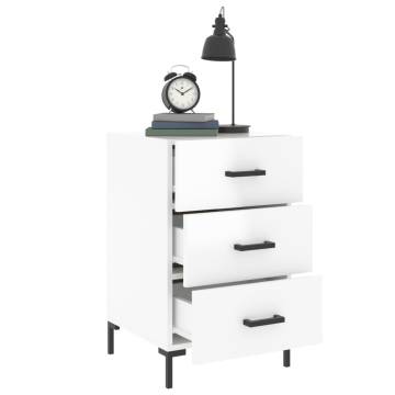 High Gloss White Bedside Cabinet - Modern Design | HipoMarket