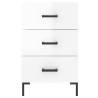 High Gloss White Bedside Cabinet - Modern Design | HipoMarket