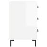 High Gloss White Bedside Cabinet - Modern Design | HipoMarket