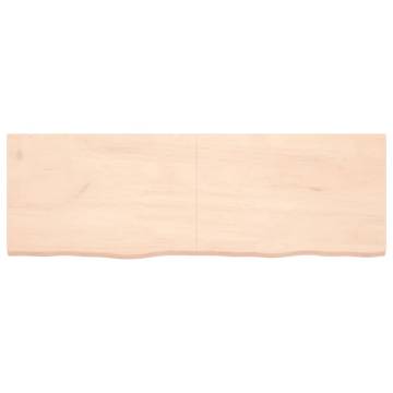 Untreated Solid Oak Table Top 180x60 cm | HipoMarket