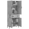 Stylish Highboard Concrete Grey | 69.5x34x180 cm | HipoMarket