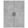 Stylish Highboard Concrete Grey | 69.5x34x180 cm | HipoMarket