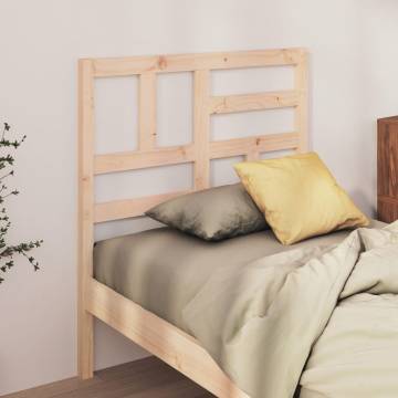 Stylish Solid Wood Pine Bed Headboard - 81x4x104 cm