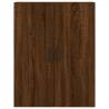 Stylish Highboard Brown Oak - 69.5x34x180 cm | HipoMarket