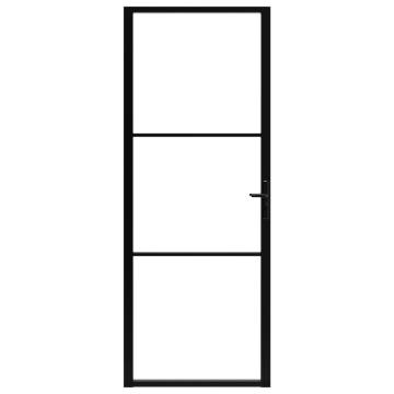 Interior Door ESG Glass & Aluminium 76x201.5 cm - Black