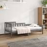 Day Bed Grey 90x200 cm Solid Wood Pine Colour grey Size 90 x 200 cm 