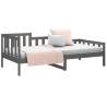 Day Bed Grey 90x200 cm Solid Wood Pine - Versatile & Stylish