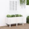 Garden Raised Bed White 121x50x57 cm Solid Wood Pine Colour white pine Size 121 x 50 x 57 cm Quantity in Package 1 