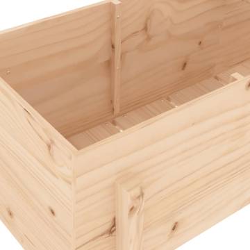 Garden Raised Bed 160x50x57 cm - Solid Pine Wood