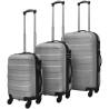 Three Piece Hardcase Trolley Set - Silver Luggage 45.5/55/66 cm