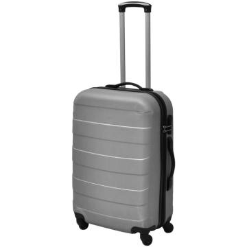 Three Piece Hardcase Trolley Set - Silver Luggage 45.5/55/66 cm