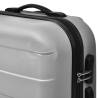 Three Piece Hardcase Trolley Set - Silver Luggage 45.5/55/66 cm