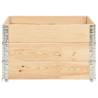 Pallet Collars 3 pcs 100x100 cm Solid Pine - Hipo Market