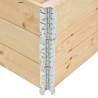 Pallet Collars 3 pcs 100x100 cm Solid Pine - Hipo Market