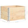 Pallet Collars 3 pcs 100x100 cm Solid Pine - Hipo Market