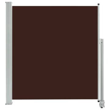 Patio Retractable Side Awning 140x300 cm - Brown | HipoMarket