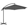 Elegant Cantilever Umbrella with Steel Pole - 300 cm Anthracite