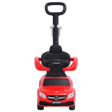 Push Walk Car Mercedes-Benz C63 Red - Fun & Safe Ride for Kids