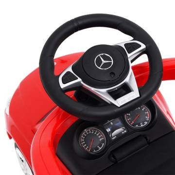 Push Walk Car Mercedes-Benz C63 Red - Fun & Safe Ride for Kids