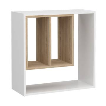 FMD Wall-mounted Shelf with 3 Open Compartments - Stylish Design