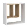 FMD Wall-mounted Shelf with 3 Open Compartments - Stylish Design