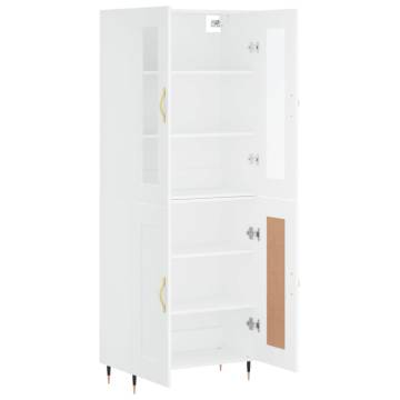 Elegant White Highboard - 69.5x34x180 cm | HipoMarket