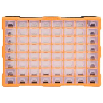 Multi-Drawer Organiser with 64 Drawers - Durable & Compact