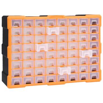 Multi-Drawer Organiser with 64 Drawers - Durable & Compact