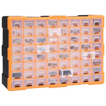 Multi-Drawer Organiser with 64 Drawers - Durable & Compact