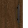 Highboard Brown Oak 34.5x34x180 cm - Stylish Engineered Wood