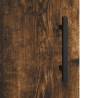 Elegant Wall Mounted Cabinets - Smoked Oak 2 pcs | HipoMarket