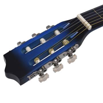 Western Classical Cutaway Guitar with Equalizer - Blue