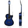 Western Classical Cutaway Guitar with Equalizer - Blue