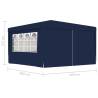 Professional Party Tent 4x4m Blue - Durable & Stylish