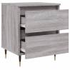 Elegant Grey Sonoma Bedside Cabinets - 2 pcs | Hipo Market UK