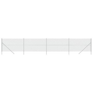 Chain Link Fence Silver 1.8x10 m - Durable & Versatile Barrier