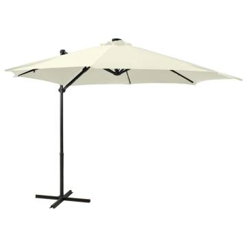 Cantilever Umbrella with LED Lights | Sand | 300 cm