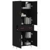 Stylish Highboard Black - 69.5x34x180 cm | Hipo Market