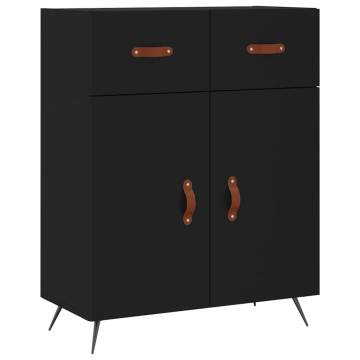 Stylish Highboard Black - 69.5x34x180 cm | Hipo Market