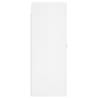 Elegant Wall Mounted Cabinets - High Gloss White - 2 pcs