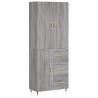 Highboard Grey Sonoma - Stylish Storage Cabinet | Hipomarket