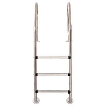 3-Step Stainless Steel Pool Ladder - 120 cm - Durable & Safe